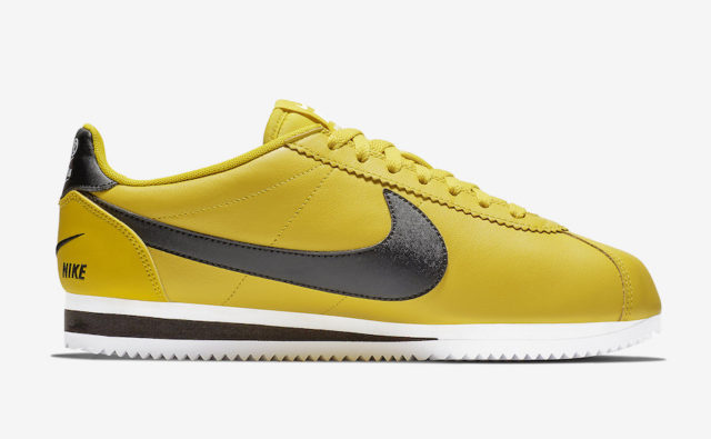 bright citron nike cortez