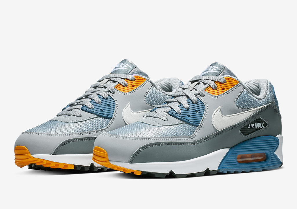 nike air max 90 essential blue yellow