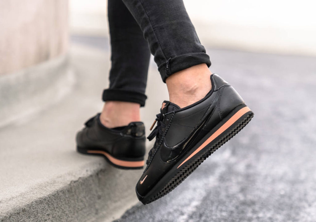 nike cortez double swoosh