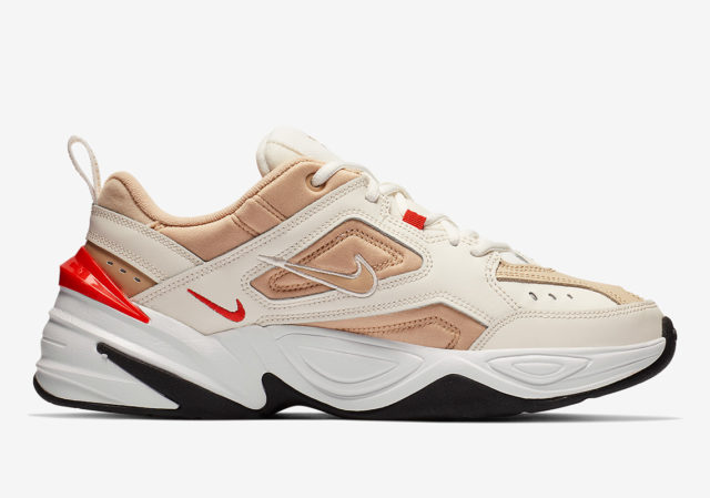 Earth Tones Hit This Nike M2K Tekno Along With A Pop Of Habanero Red ...