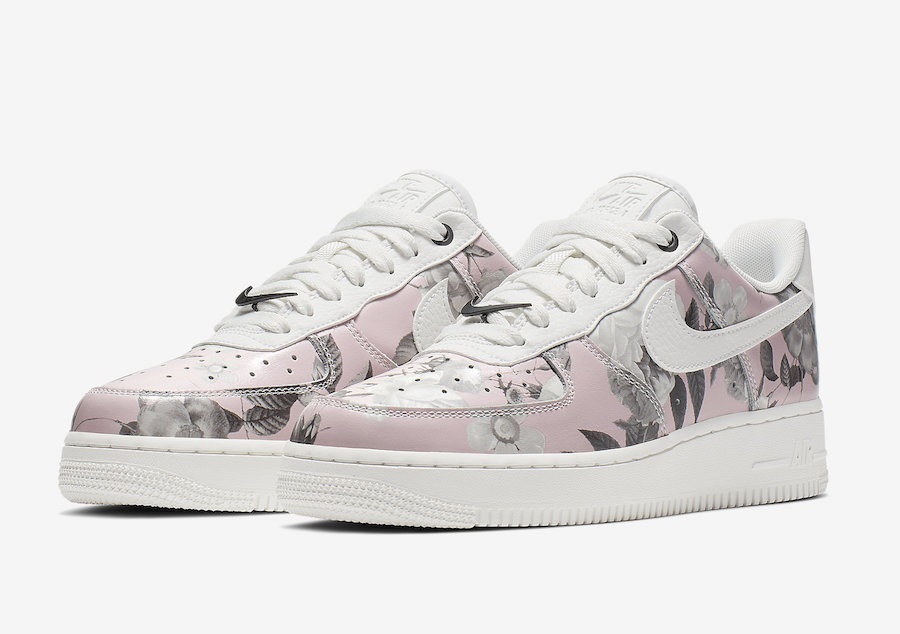 white floral air force 1