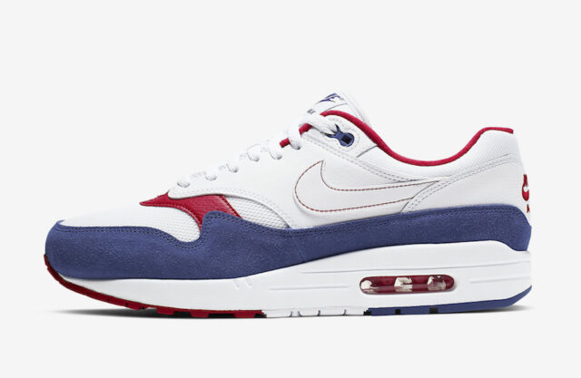 red white and blue nike air max