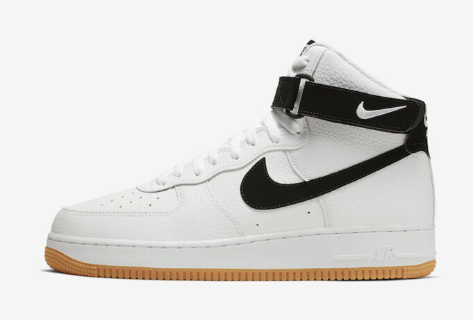 white high top air force ones gum bottom